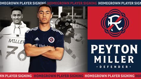 Revs’ homegrown midfielder Peyton Miller signs pro deal